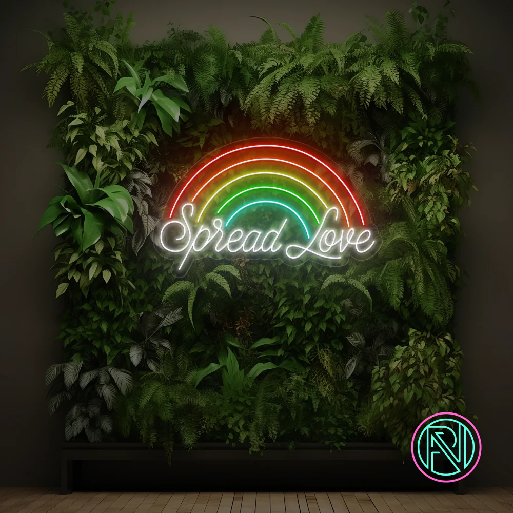 Rainbow Neonskylt