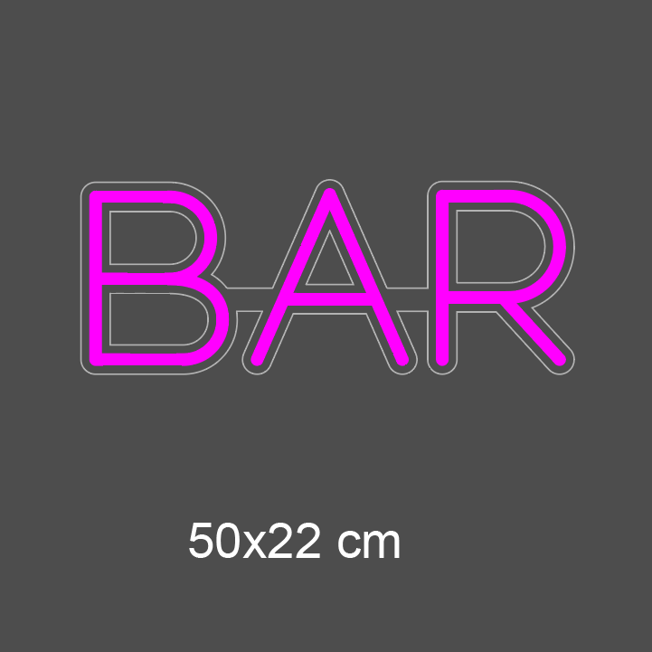 "BAR" LED NEONSKYLT, Utomhus iP65