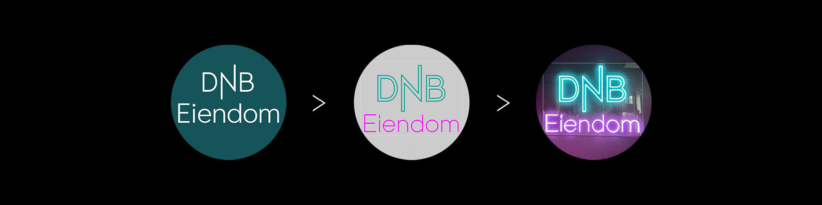 DNB Eiendom Neonlykt