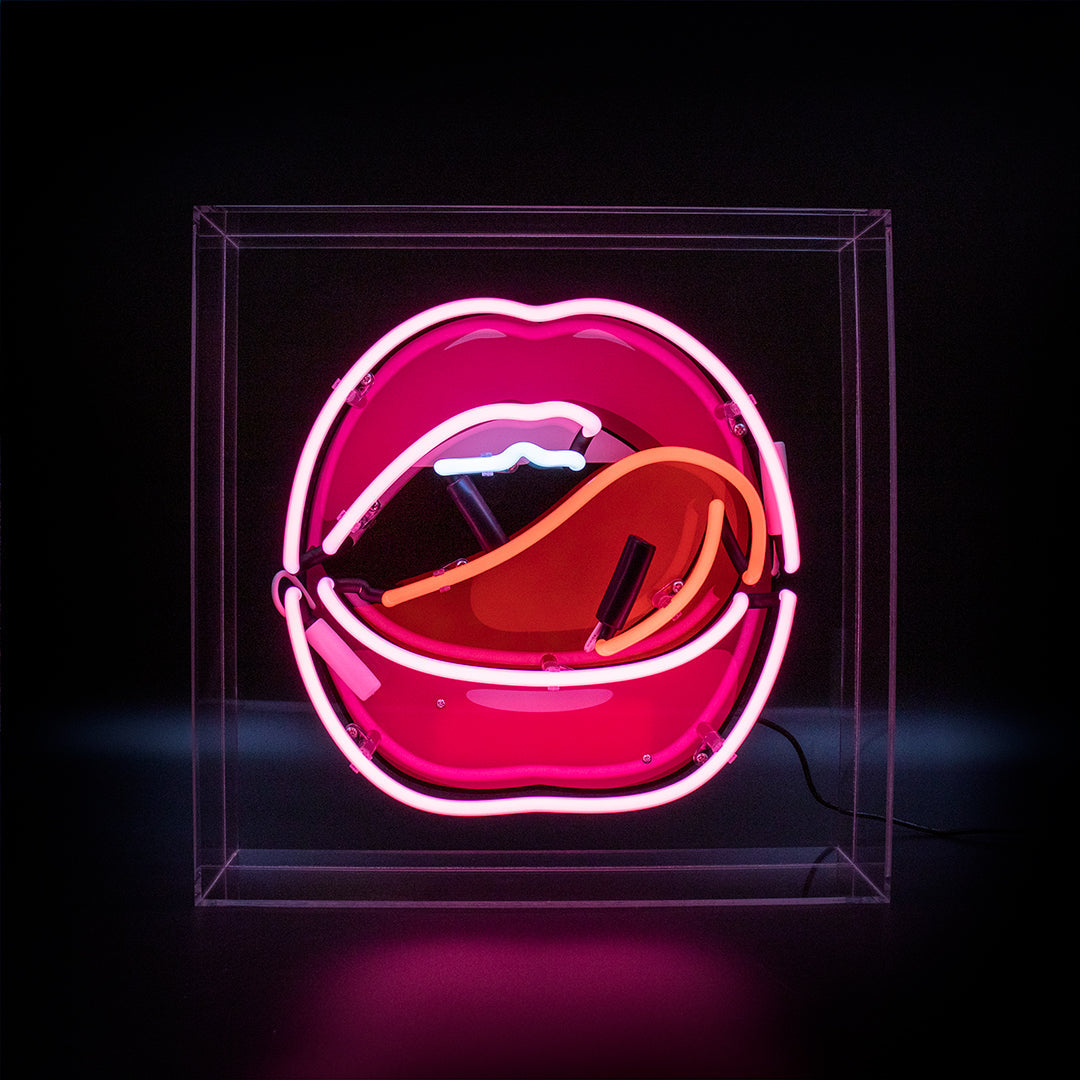 Neon "MOUTH & GRAPHICS" Akrylboks.