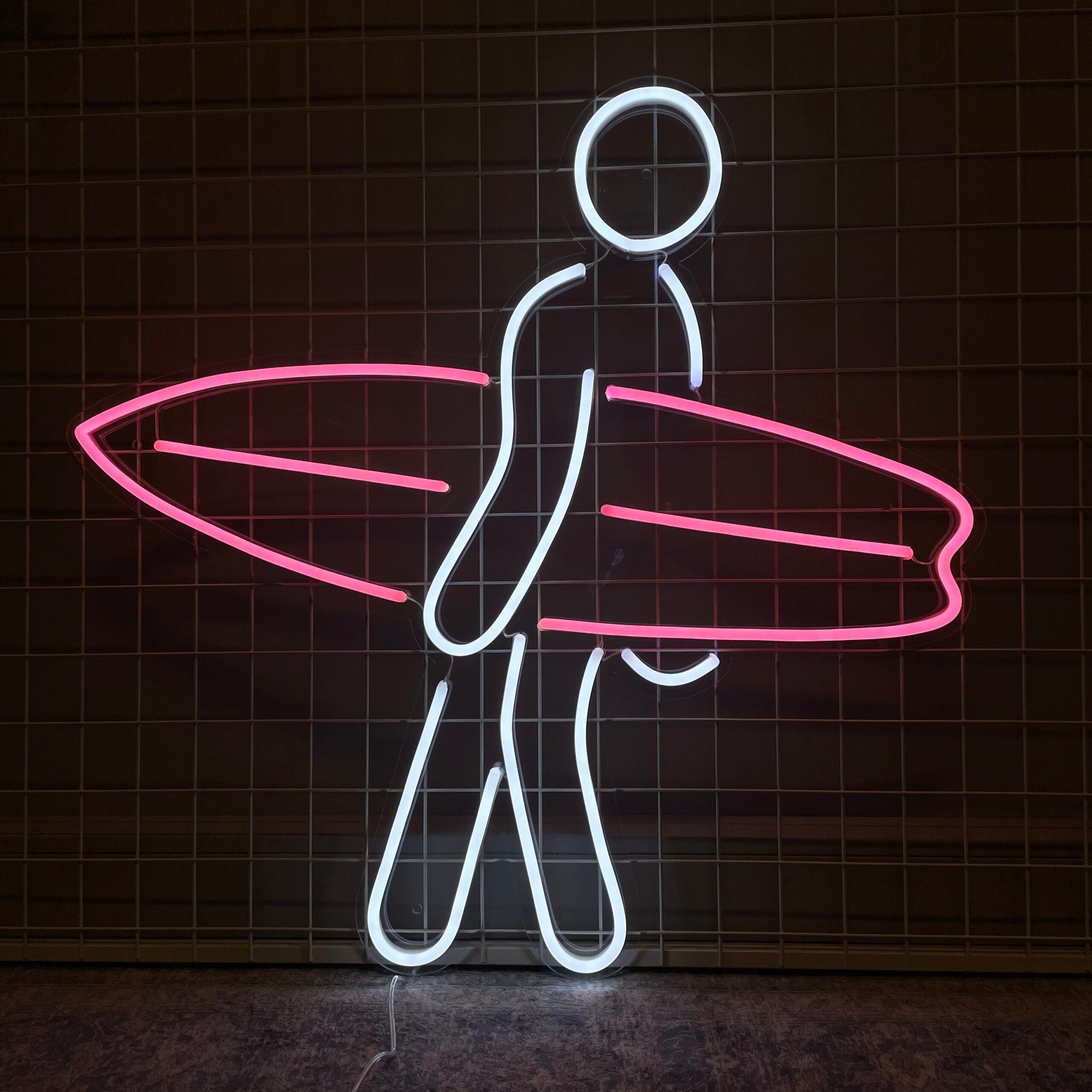 "Surfer" LED NEONSKILT.