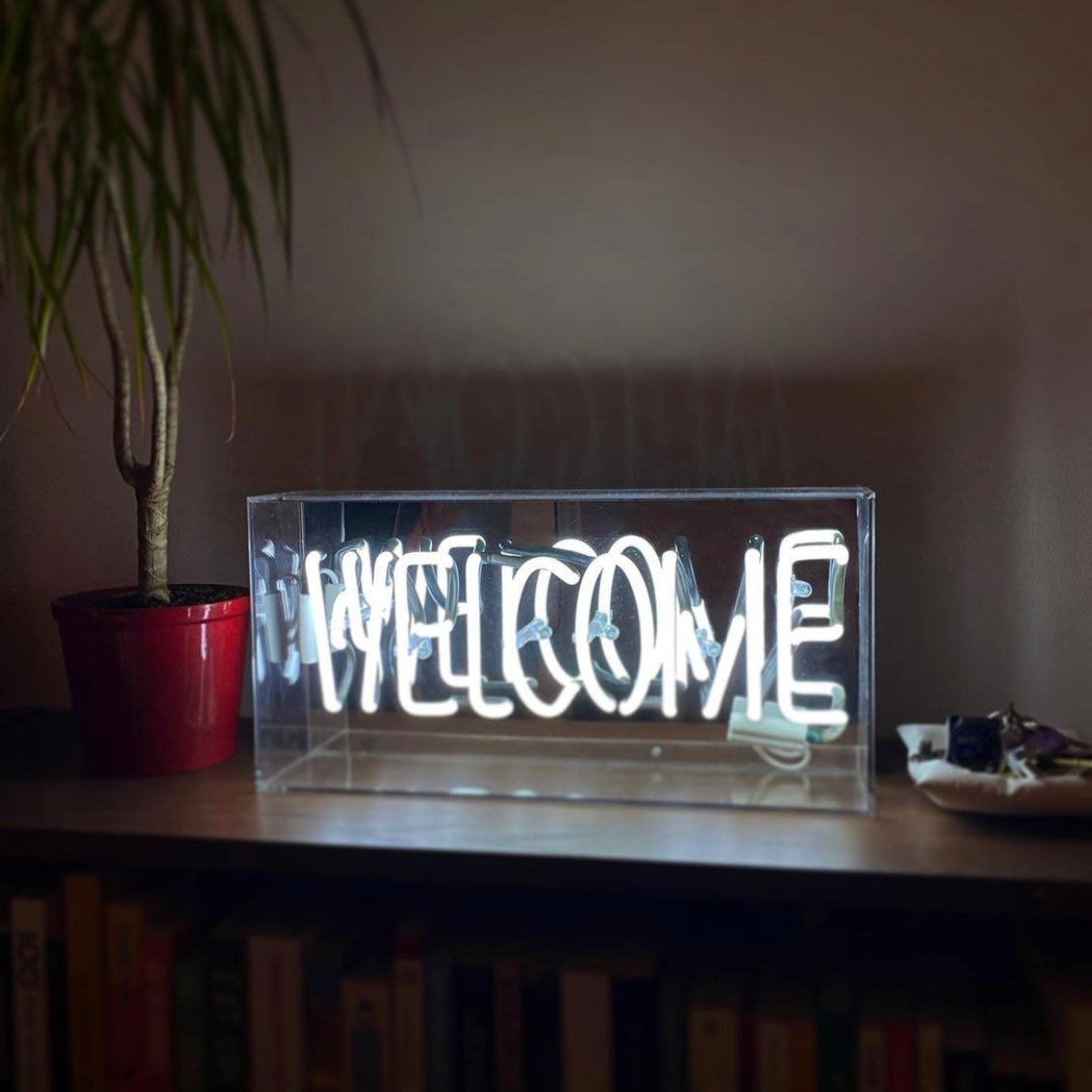 Neon "WELCOME" Akrylboks.