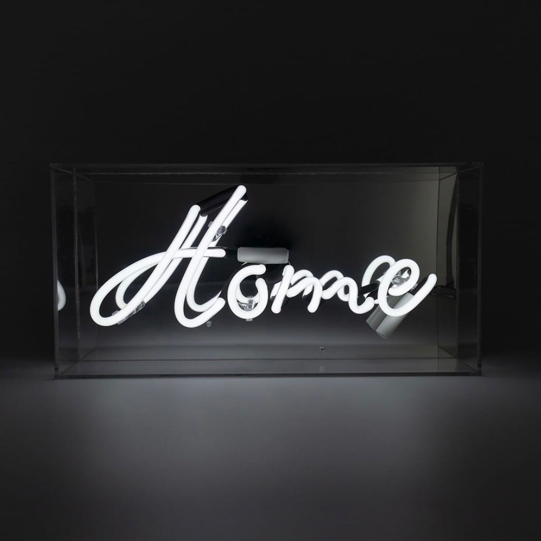 Neon "Home" Akrylboks.