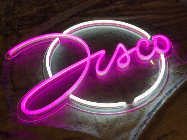 "Disco" LED NEONSKILT.