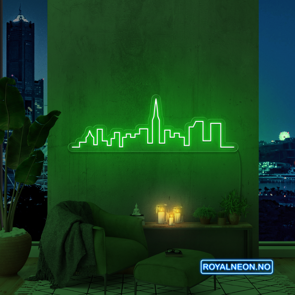 "Skyline" LED NEONSKILT.