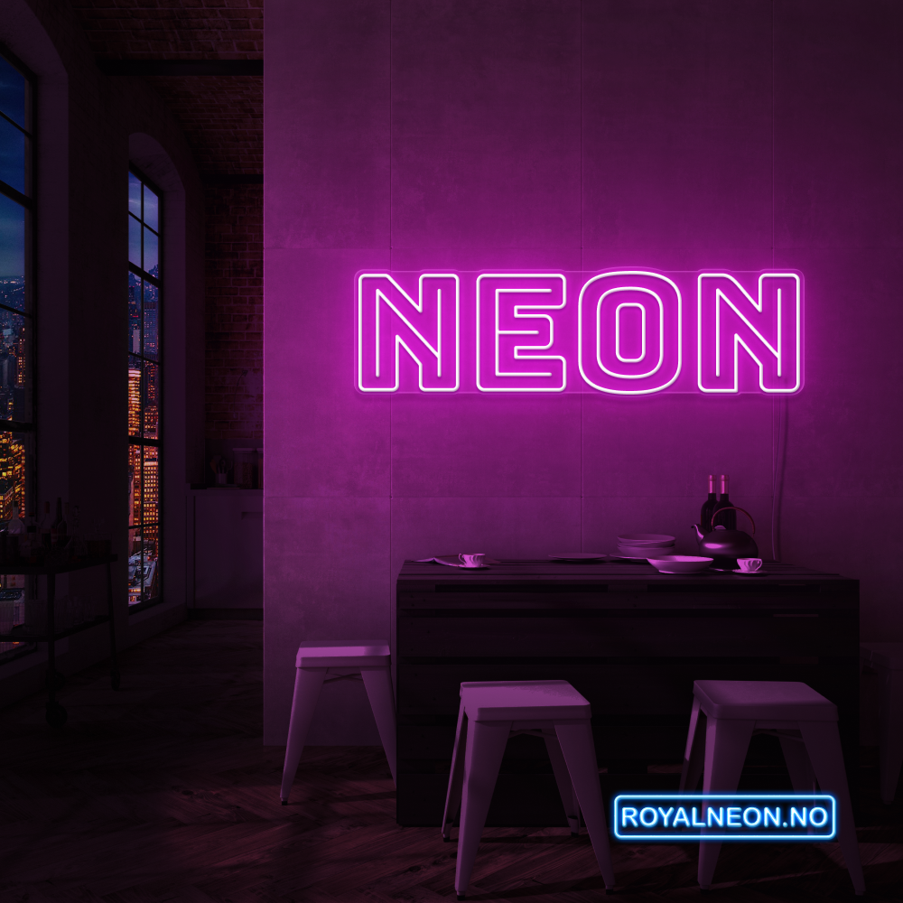"NEON NEON" LED NEONSKILT.
