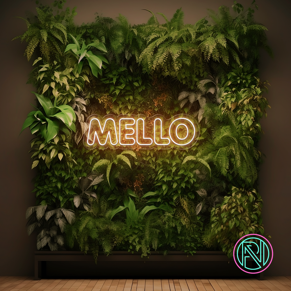 "MELLO" Led Neonskilt.