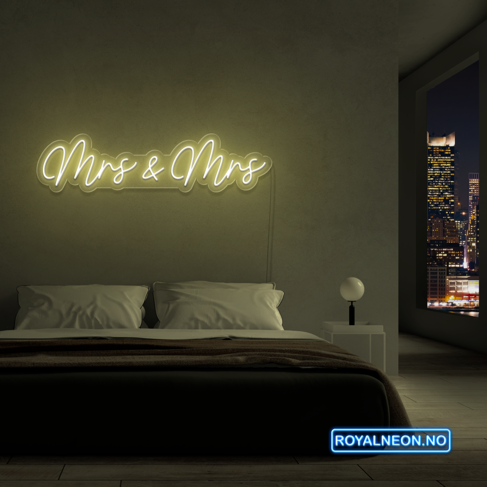 "Mrs & Mrs" LED NEONSKILT.