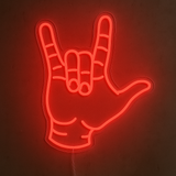 "Love Hand" Led Neonskylt.