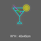 "Martini drink" LED NEONSKYL. Beställning