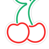 "Körsbär" Led neonskylt.