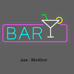 "Bar" Led neonskylt. 86x40 cm.