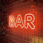 "Bar" Led neonskylt. Vattentät.