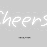 "Cheers!" Led neonskylt.