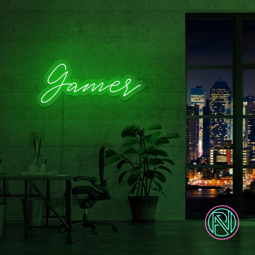 "Gamer" Led neonskylt.