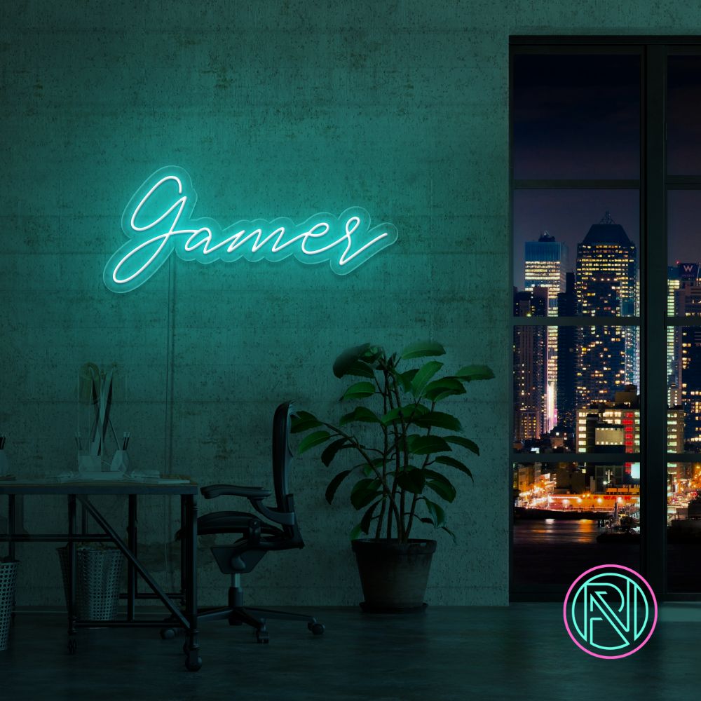 "Gamer" Led neonskylt.