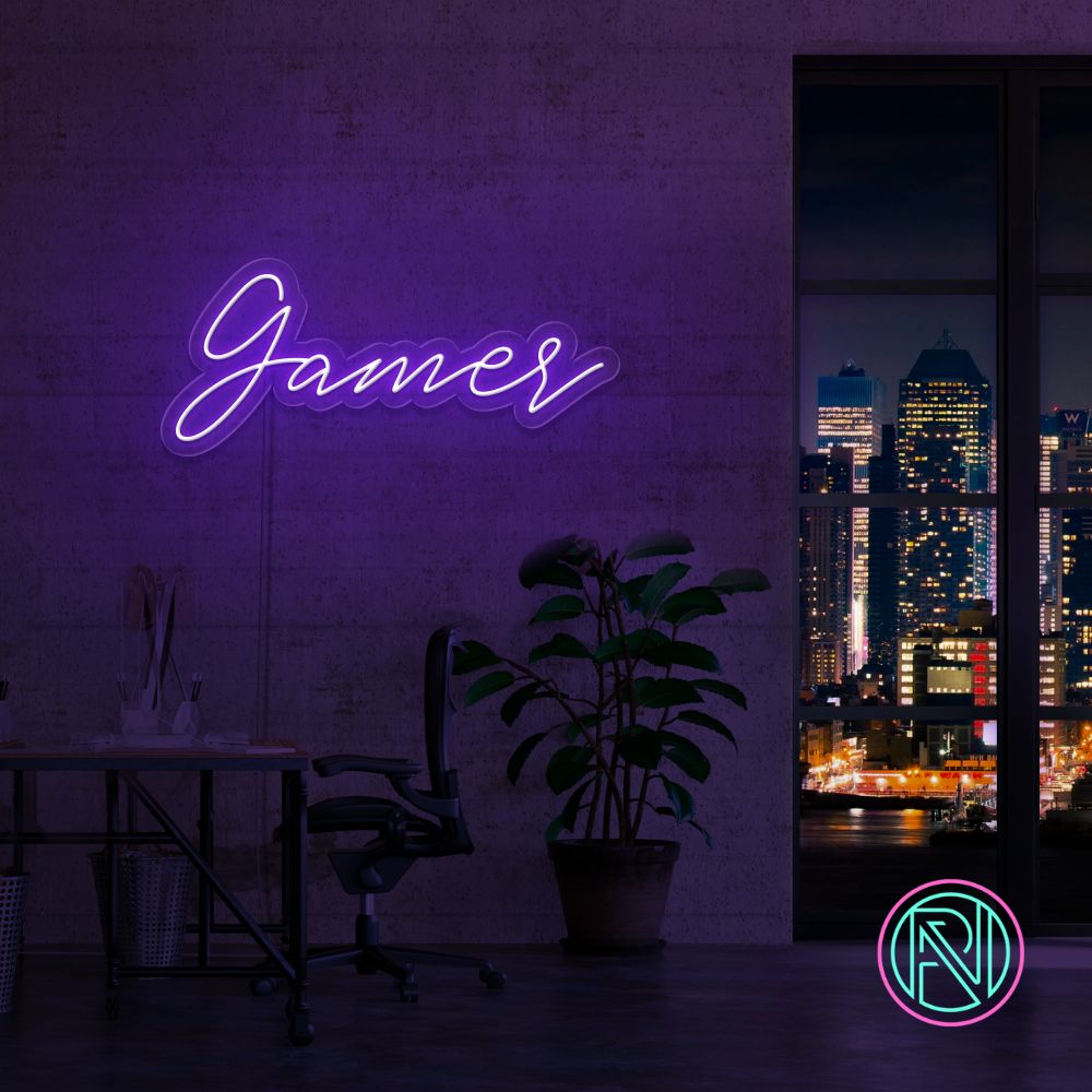 "Gamer" Led neonskylt.