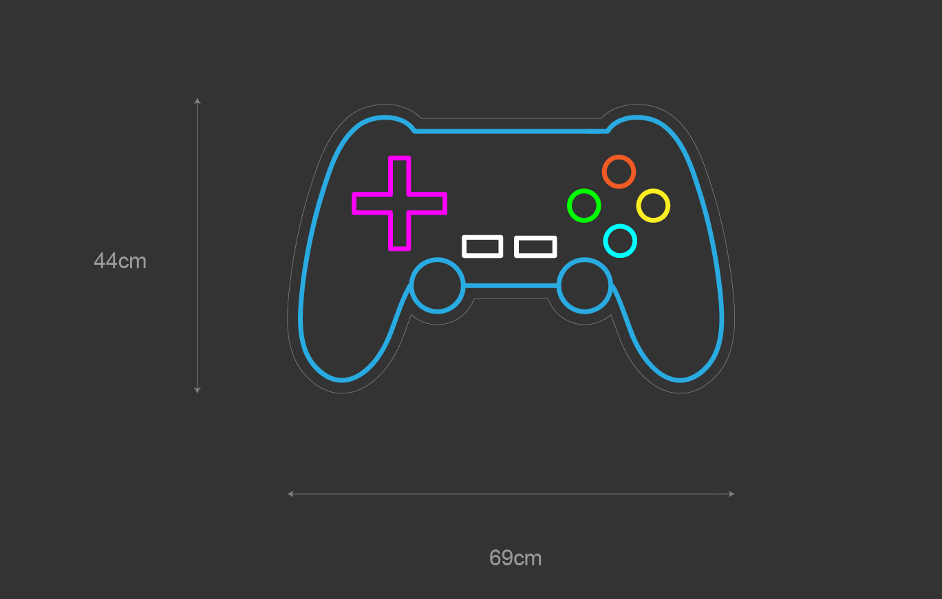 "GAMING" Led neonskylt.