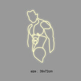 LED NEONSKYLT "Torso" Warm white 