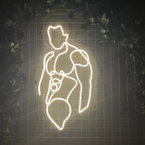LED NEONSKYLT "Torso" Warm white 