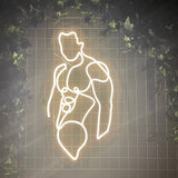 LED NEONSKYLT "Torso" Warm white 