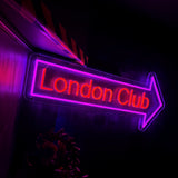"London Club" LED Neonskylt.
