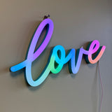 "Love" Acrylic USB, Led Neonskylt