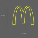 "M" Led neonskylt.