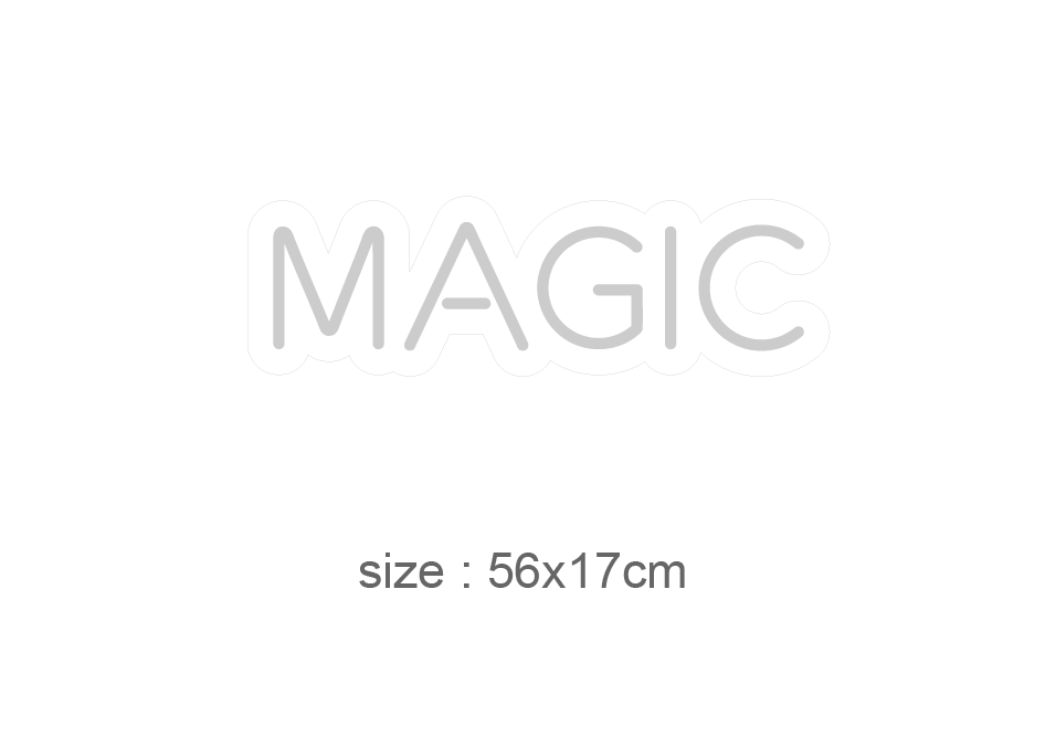 "MAGIC" 56x17cm. Led neonskylt.
