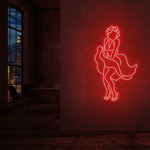 "Marilyn Monroe" Led neonskylt. Svartvit