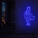 "Marilyn Monroe" Led neonskylt. Svartvit