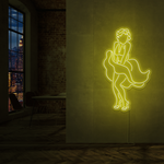 "Marilyn Monroe" Led neonskylt. Svartvit