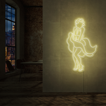 "Marilyn Monroe" Led neonskylt. Svartvit