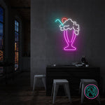 "Milkshake" Led neonskylt.