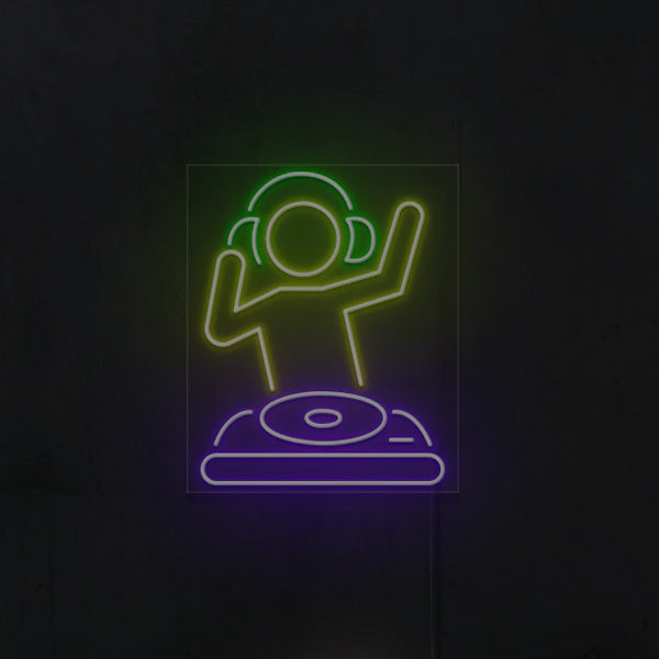 Neonskylt DJ