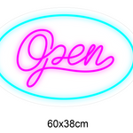 "Open, frame" Led neonskylt