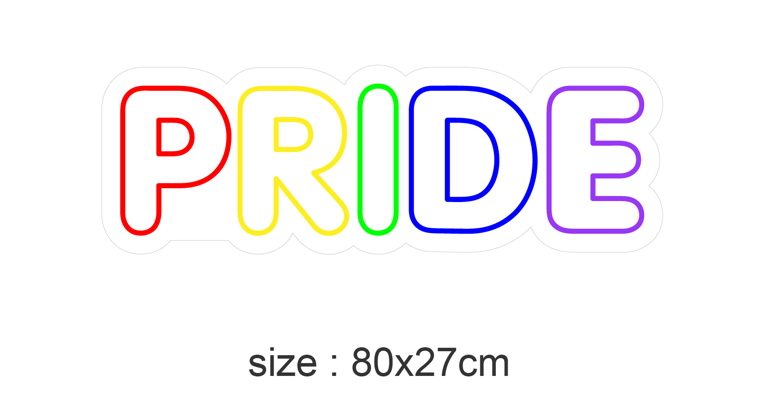 "PRIDE" Led neonskylt.