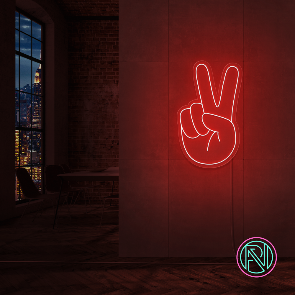 "Peace" Led neonskylt.