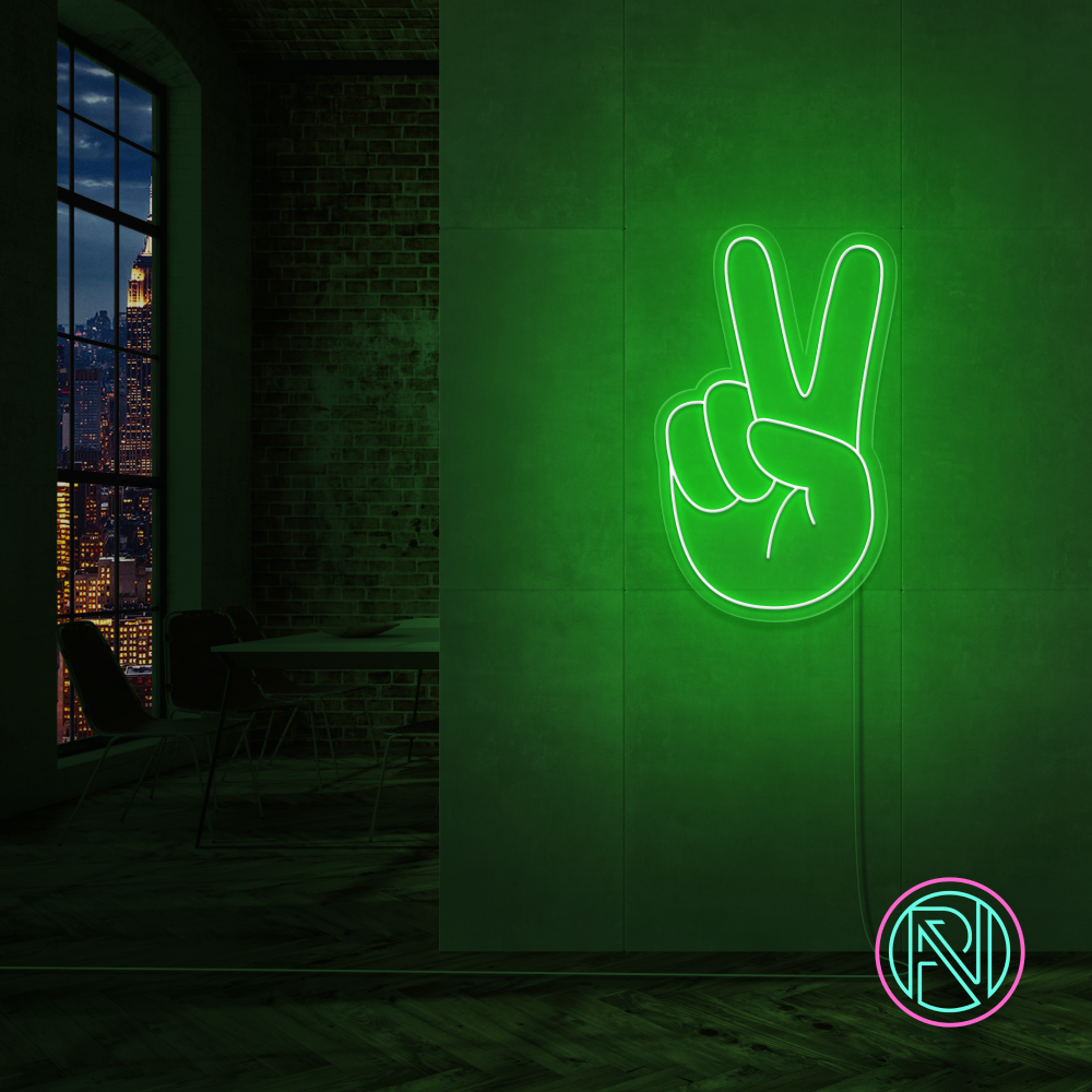 "Peace" Led neonskylt.