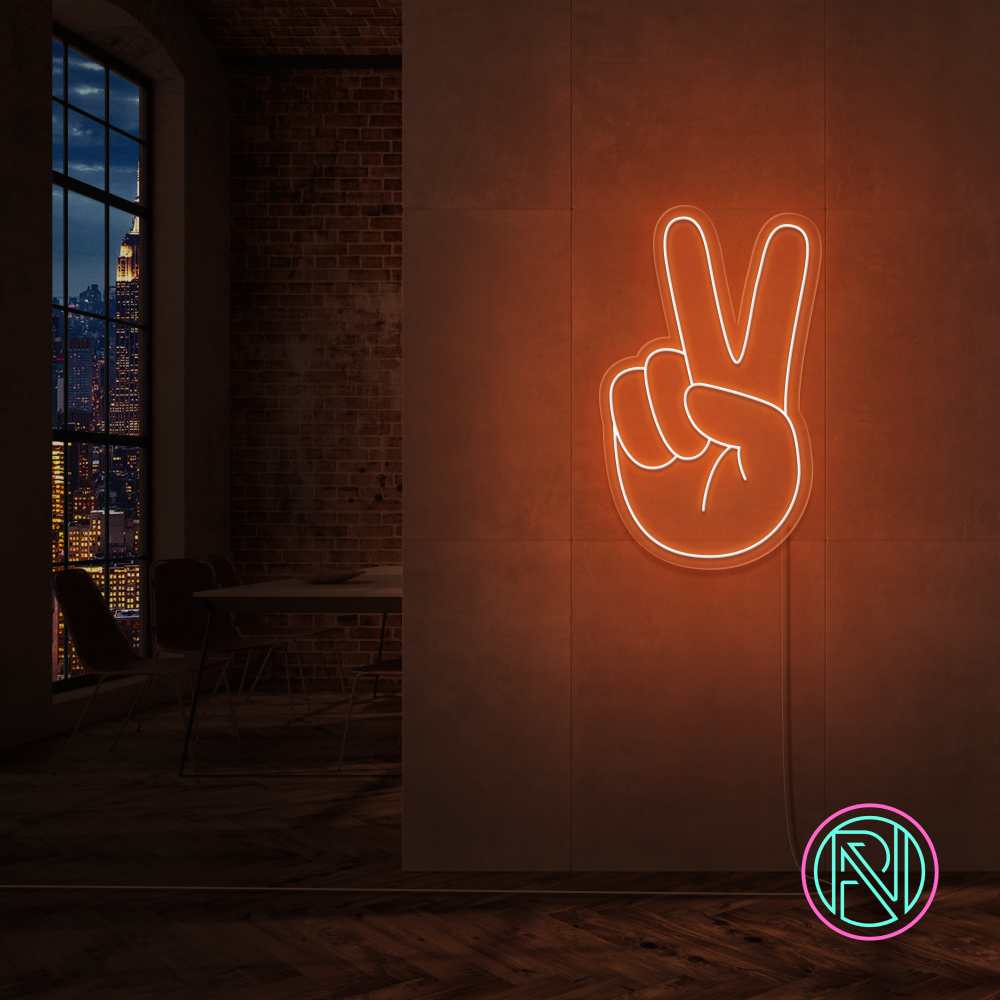 "Peace" Led neonskylt.