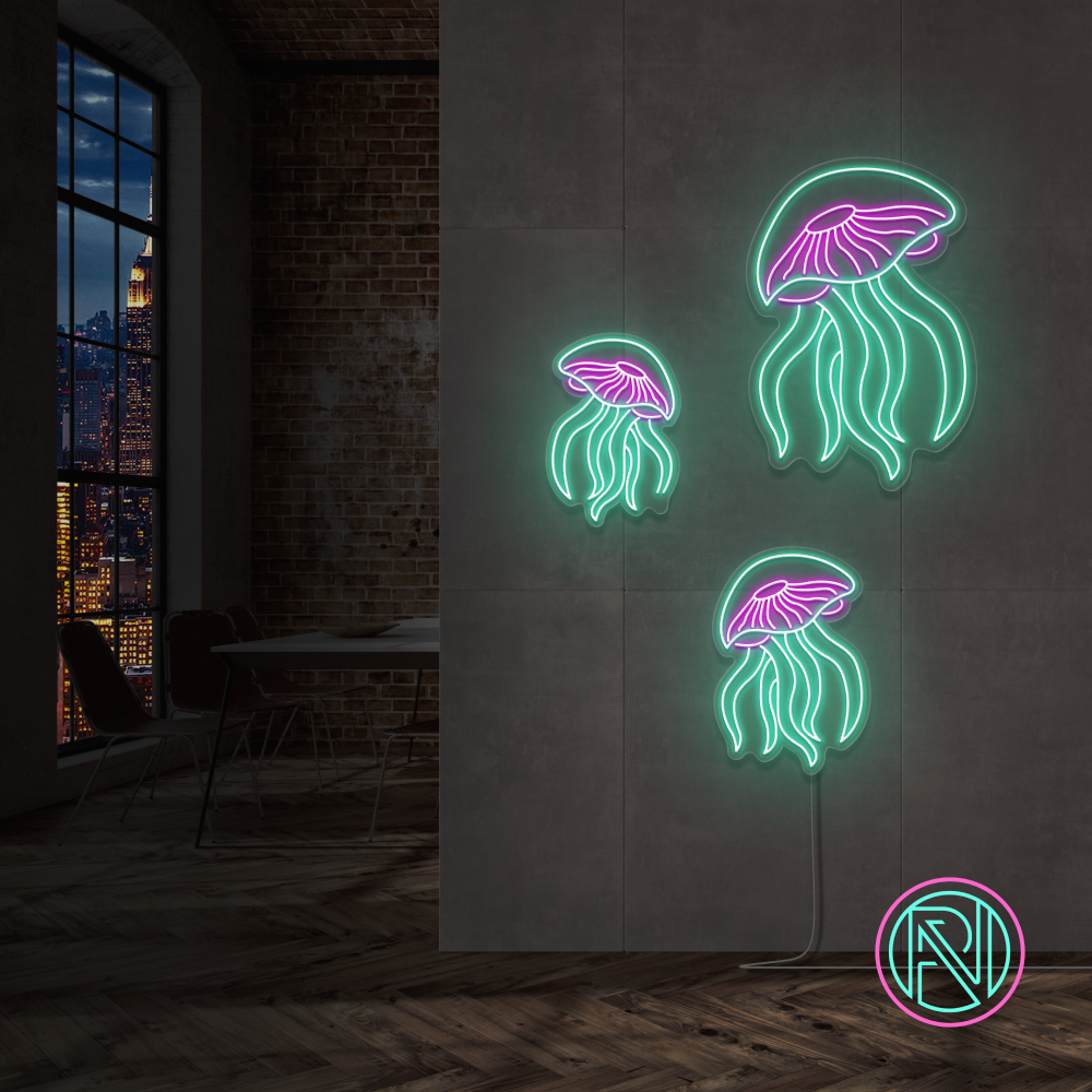 "SQUID" Led neonskylt.