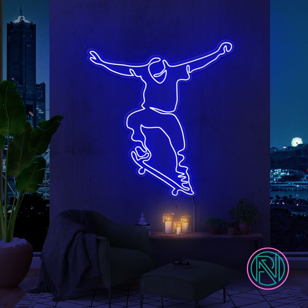 "Skate" Led neonskylt.