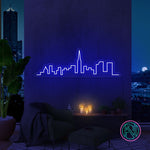 "Skyline" Led neonskylt.