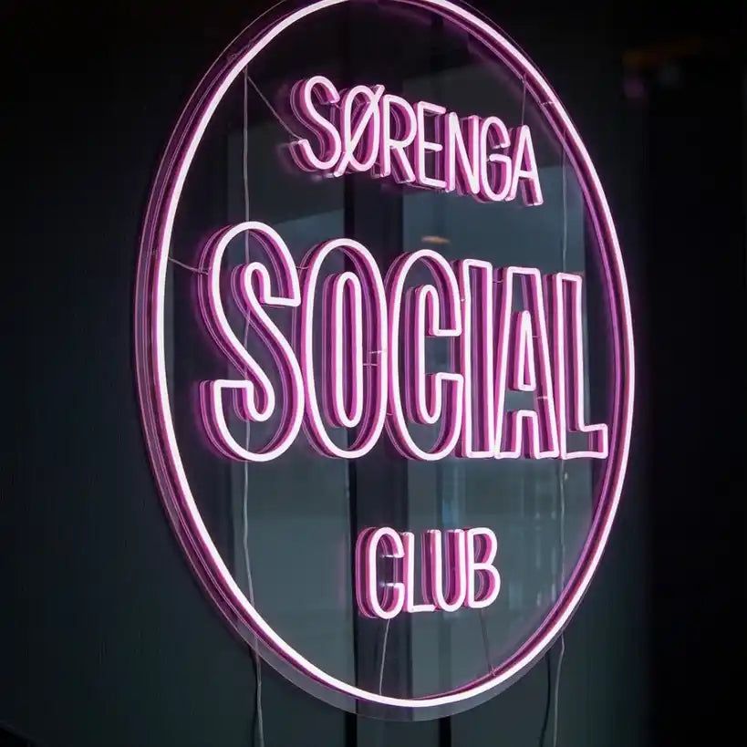 Sørenga Social Club Neonskylt