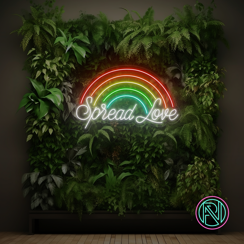 "Spread Love" Led neonskylt