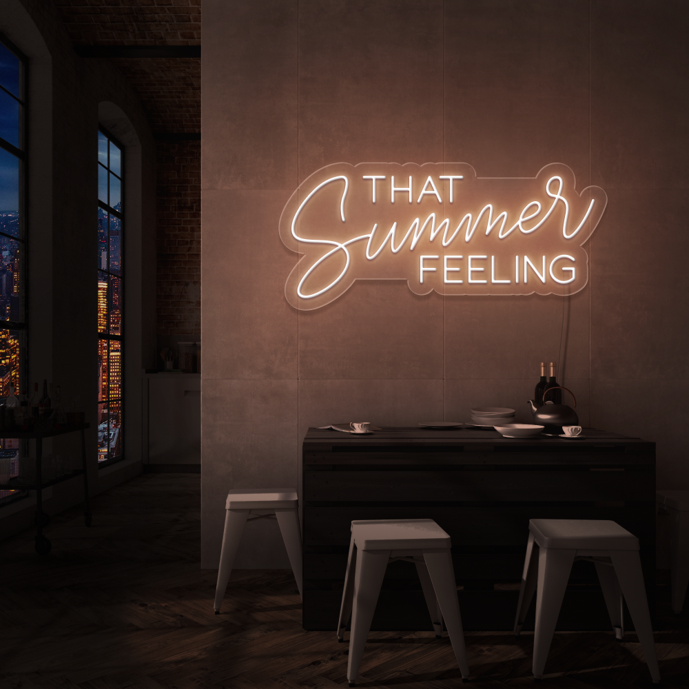 "THAT Summer FEELING" Led neonskylt.