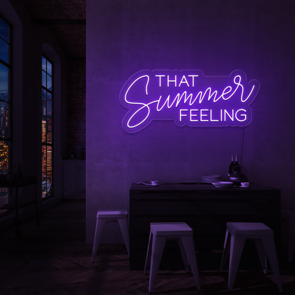 "THAT Summer FEELING" Led neonskylt.