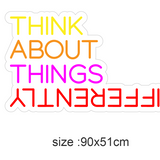 "THINK ABOUT THINGS" Led neonskylt.