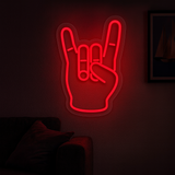 "Rock Hand" Led Neonskylt.