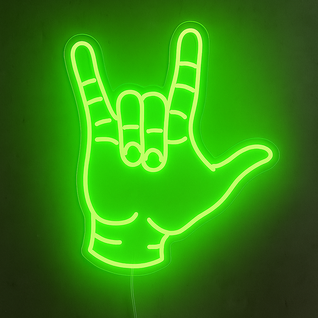 "Love Hand" Led Neonskylt.